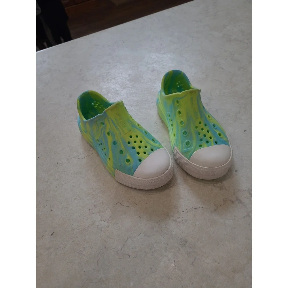 Converse All Star Play Lite CX Rubber Slip On Shoes Kid unisex SZ 13 Green Blue